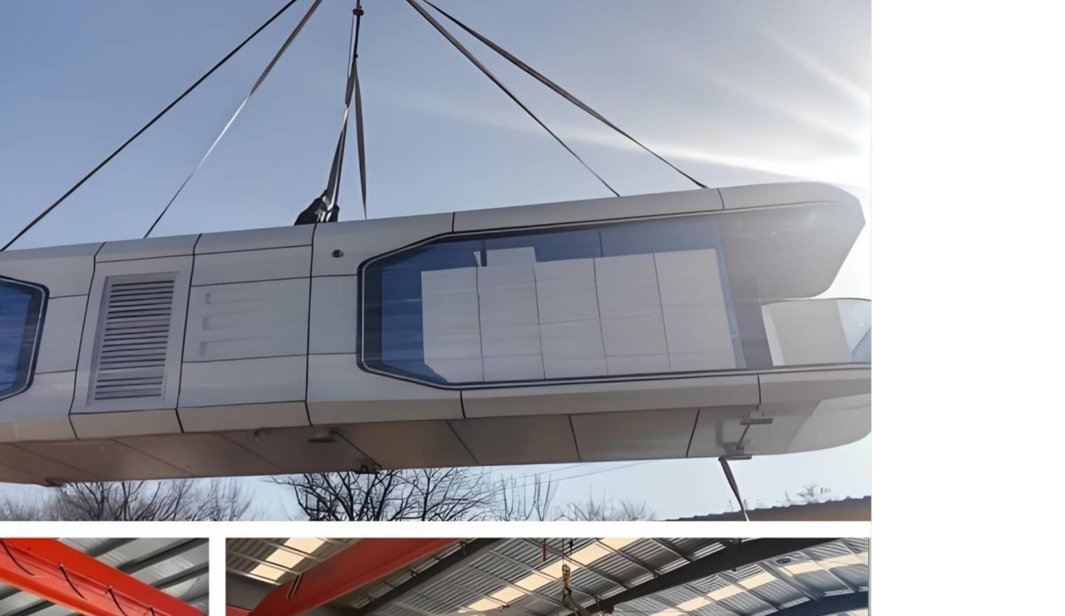 Whole-unit crane lifting